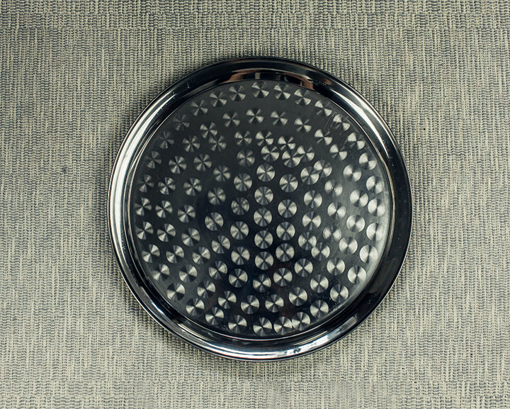 Round serving tray