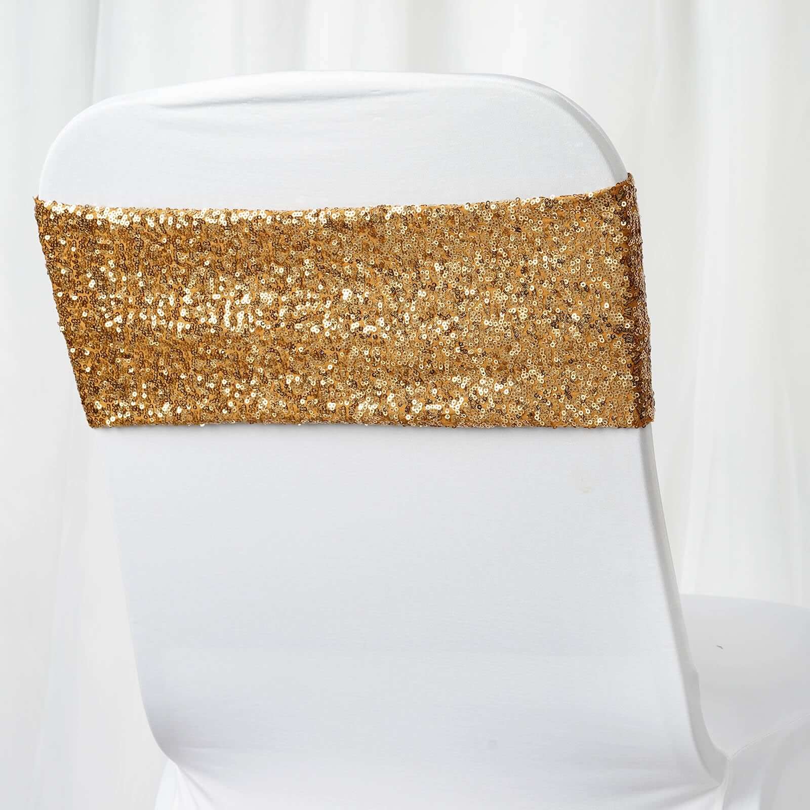 Chair Sash Sparkling Gold