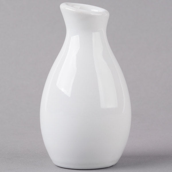 3 3/4" White Porcelain Jug Vase