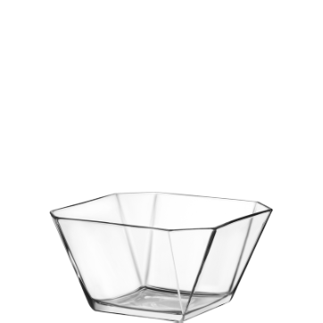 Octagonal Glass Serving Bowl