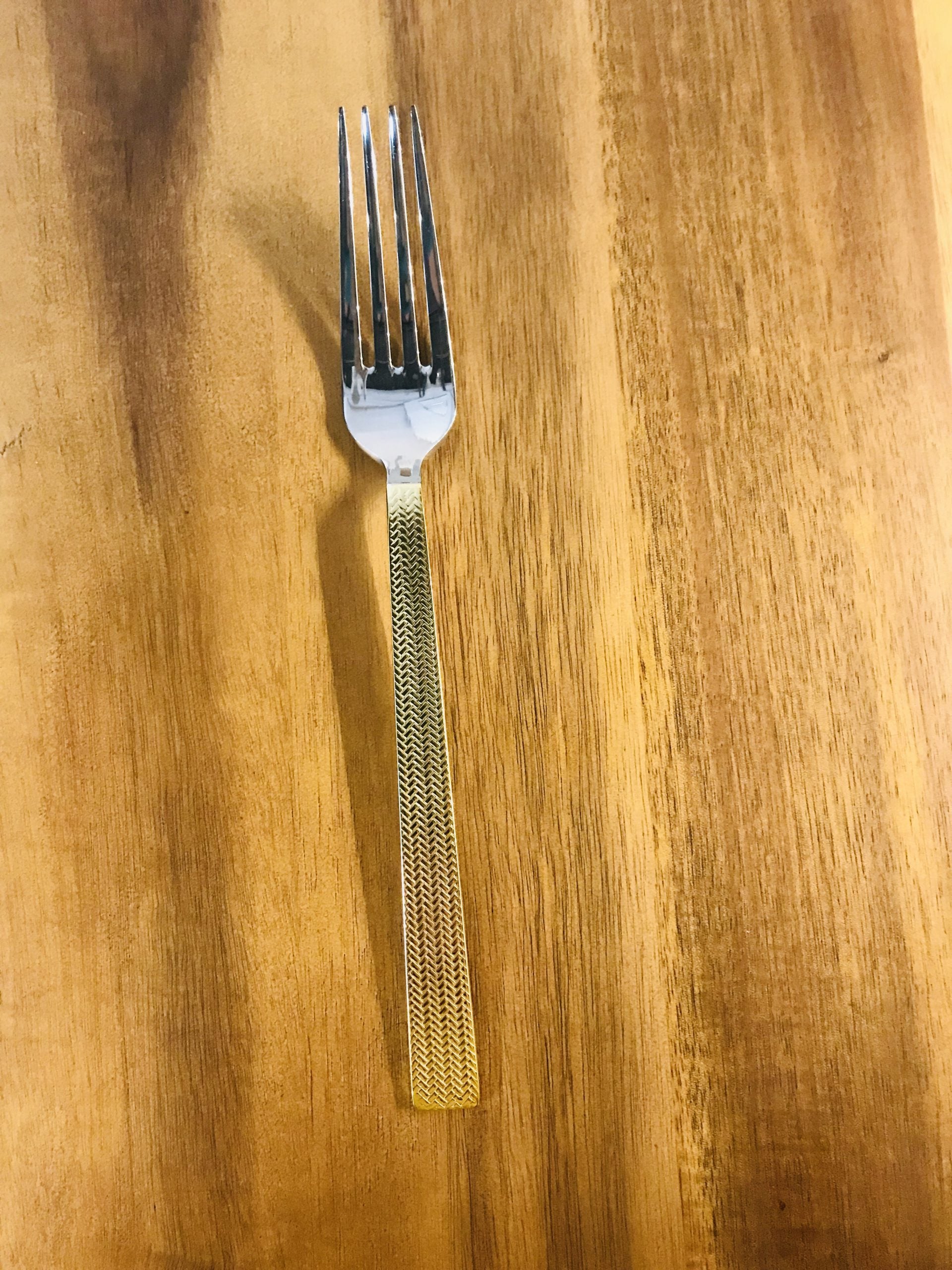 Gold handle salad/dessert fork